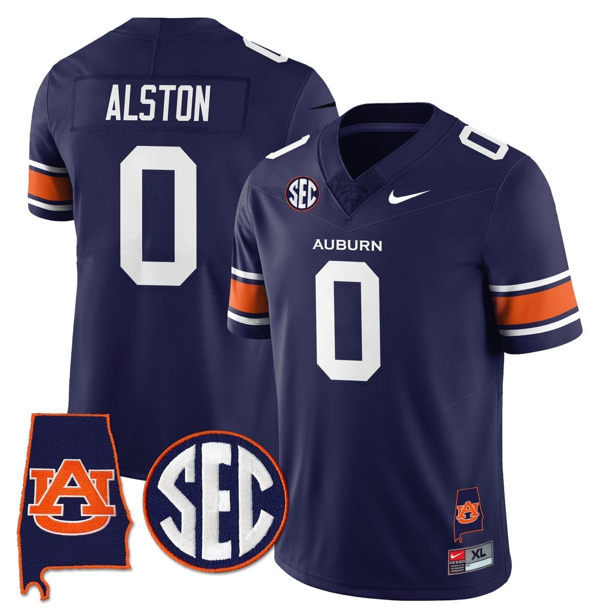 Damari Alston Jersey #0 Auburn Tigers Alabama Patch Vapor Stitched 3 Damari Alston Jersey #0 Auburn Tigers Alabama Patch Vapor Stitched - Image 3