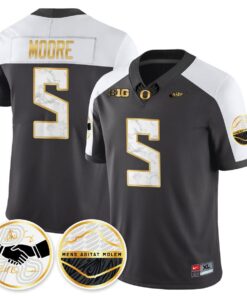 Dante Moore Jersey 5 Oregon Ducks 2025 Shoe Duck Stitched Black Alter de8616da c2f1 4f10 97ab 5f089ee5447c