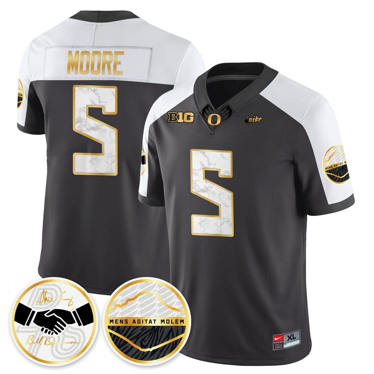 Dante Moore Jersey #5 Oregon Ducks 2025 Shoe Duck Stitched - Image 3