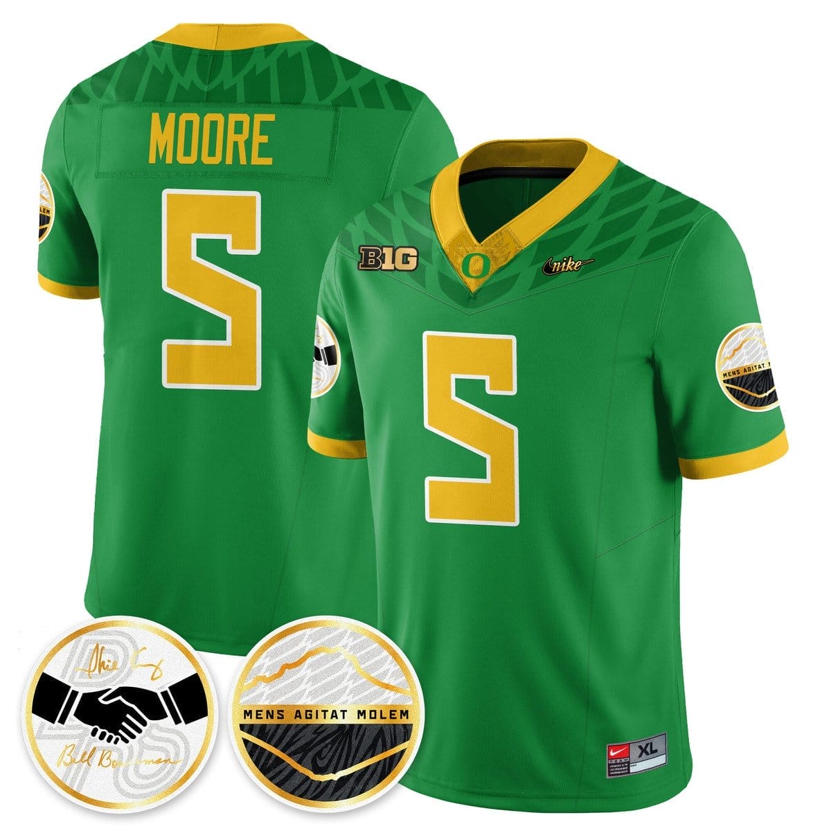 Dante Moore Jersey #5 Oregon Ducks 2025 Shoe Duck Stitched - Image 4
