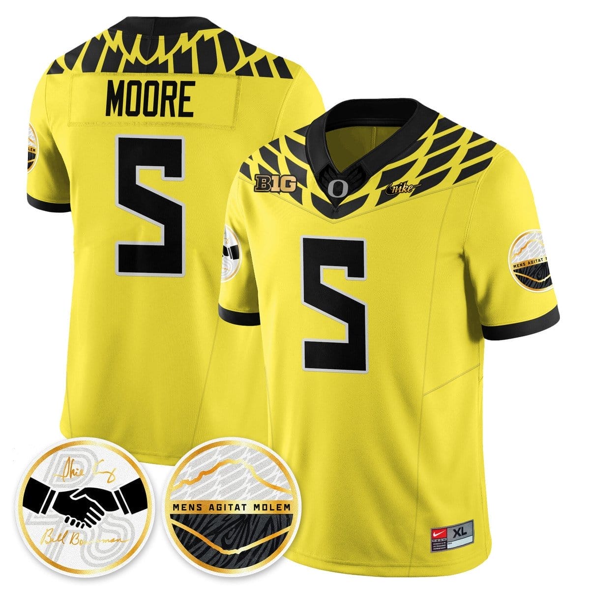 Dante Moore Jersey #5 Oregon Ducks 2025 Shoe Duck Stitched - Image 5