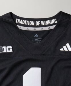 Alternative view of Nebraska Football 2025 "Blackout" Jersey - All Stitched