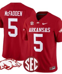 Darren McFadden Jersey 5 Arkansas Razorbacks Limited Stitched Cardinal