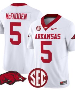 Alternative view of Darren McFadden Jersey #5 Arkansas Razorbacks Limited Stitched