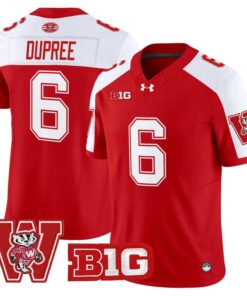 Darrion Dupree Jersey 6 Wisconsin Badgers Throwback Stitched Red Alter a63f0889 ab4d 47e1 8baf 7d31b53440c8