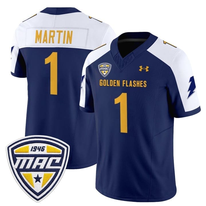 Dashawn Martin Jersey #1 Kent State Golden Flashes 2025 Stitched - Image 4