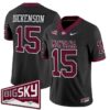 Dave Dickenson Jersey 15 Montana Grizzlies 2025 Vapor Stitched Black