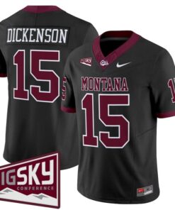 Dave Dickenson Jersey #15 Montana Grizzlies 2025 Vapor Stitched