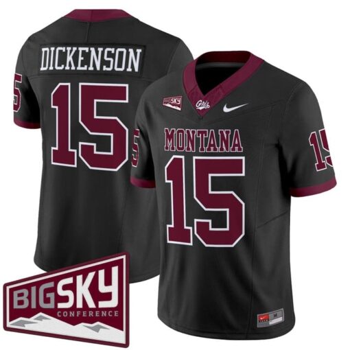 Dave Dickenson Jersey #15 Montana Grizzlies 2025 Vapor Stitched