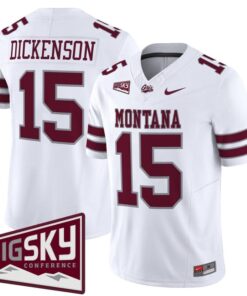 Alternative view of Dave Dickenson Jersey #15 Montana Grizzlies 2025 Vapor Stitched