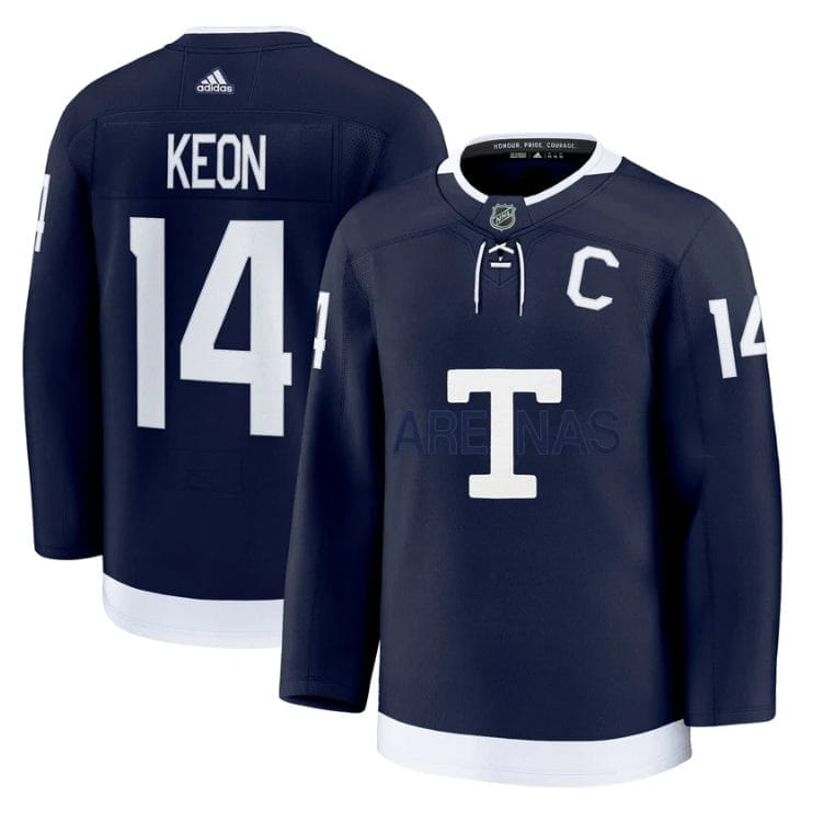 Dave Keon Jersey #14 Toronto Maple Leafs Timeless Stitched - Image 2