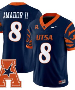 Alternative view of David Amador II Jersey #8 UTSA Roadrunners 2025 Limited V2 Stitched