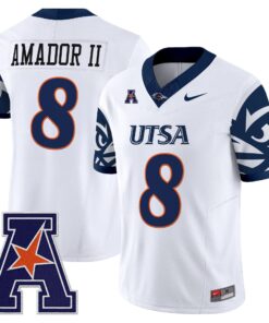 David Amador II Jersey #8 UTSA Roadrunners 2025 Limited V2 Stitched