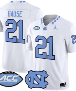 Davion Gause Jersey #21 North Carolina Tar Heels 2025 Limited Stitched