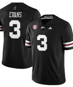 Davon Booth Jersey #3 Mississippi State Football Darkness 2025 Stitched