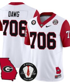 Alternative view of Dawg Jersey #706 Georgia Bulldogs 2025 Vapor Limited Stitched