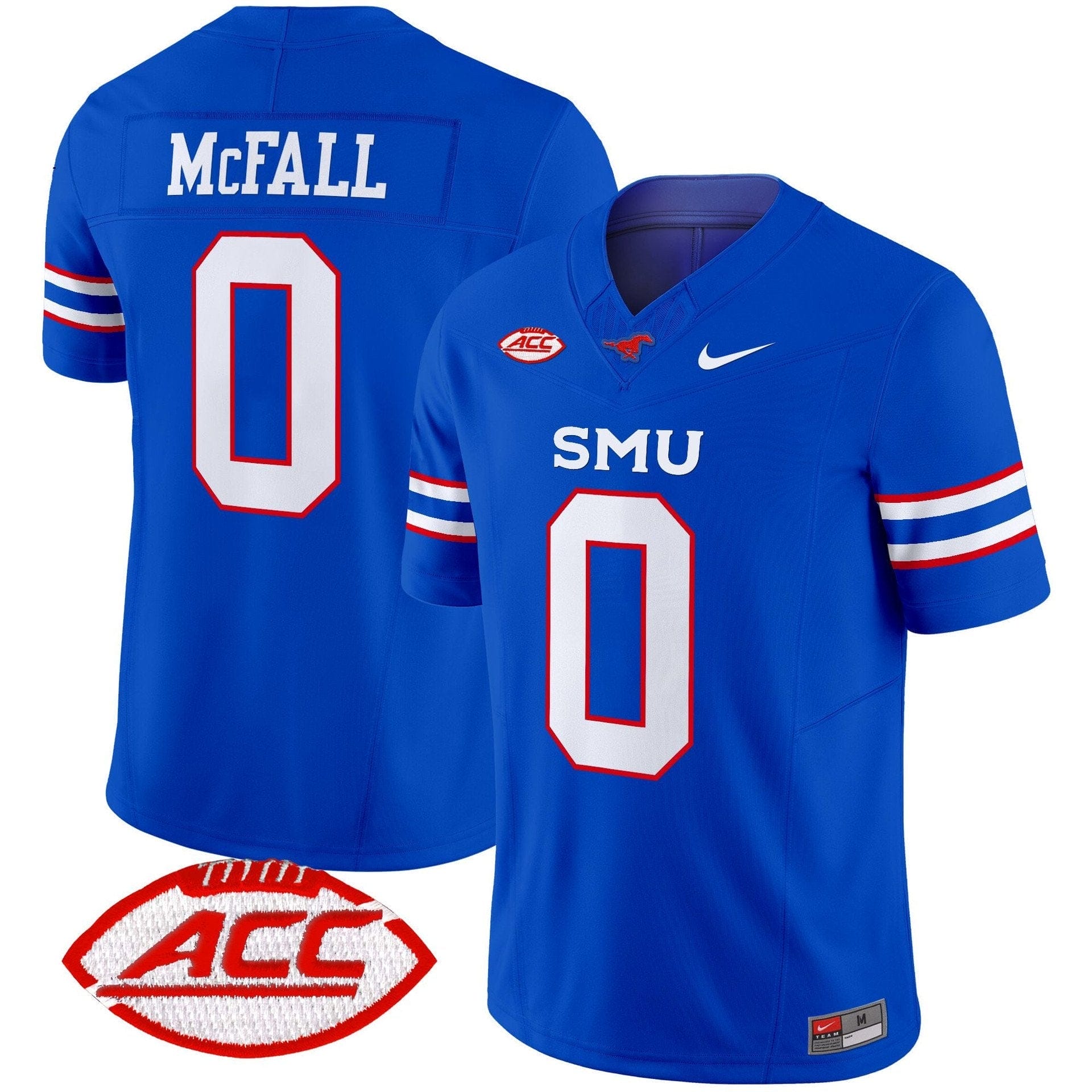Derrick McFall Jersey #0 SMU Mustangs 2025 Vapor Limited Stitched 3 Derrick McFall Jersey #0 SMU Mustangs 2025 Vapor Limited Stitched - Image 3