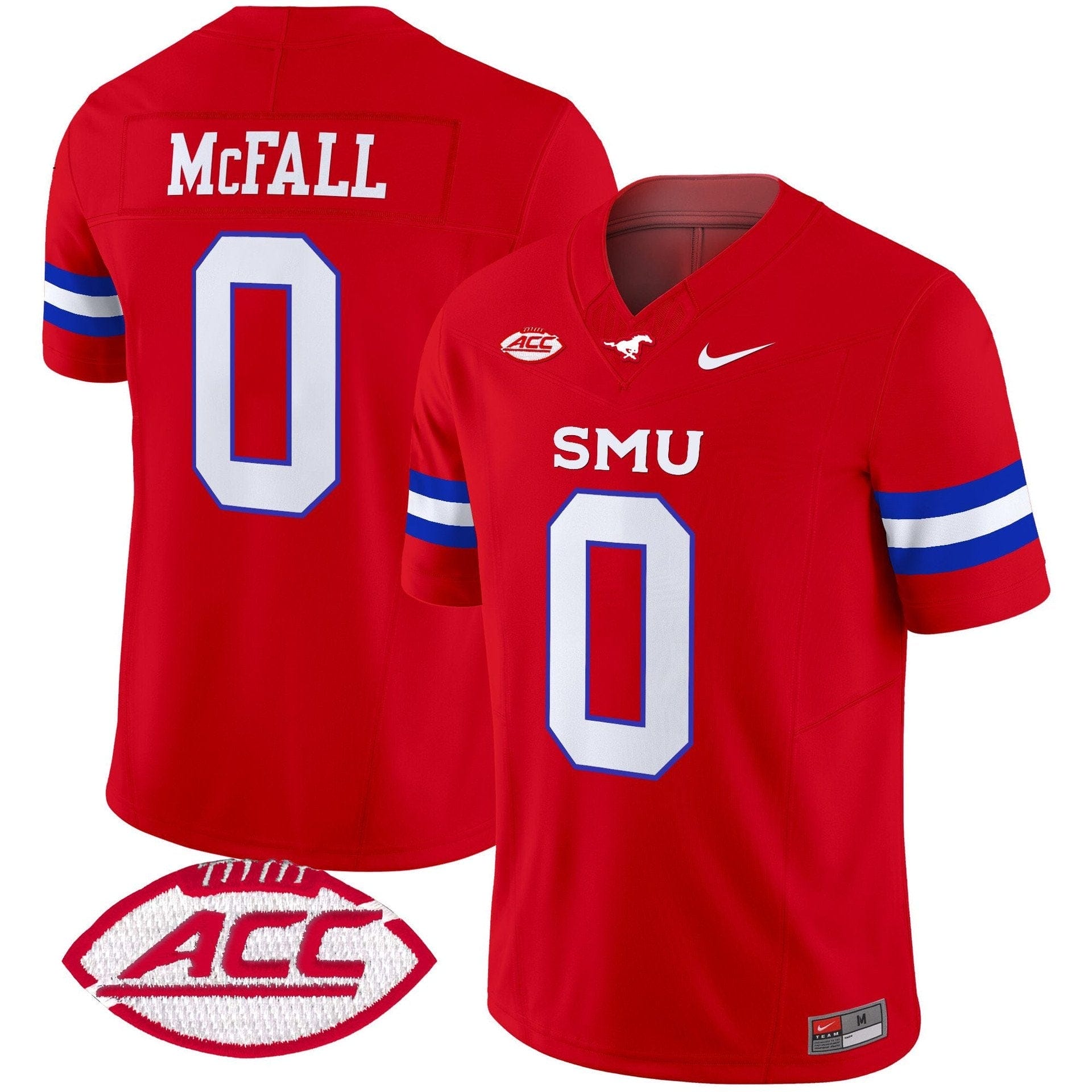 Derrick McFall Jersey #0 SMU Mustangs 2025 Vapor Limited Stitched 5 Derrick McFall Jersey #0 SMU Mustangs 2025 Vapor Limited Stitched - Image 5