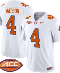 Alternative view of Deshaun Watson Jersey #4 Clemson Tigers 2025 Vapor Limited Stitched