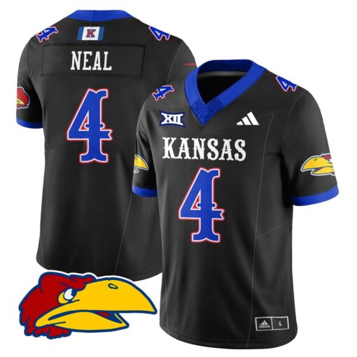 Devin Neal Jersey #4 Kansas Jayhawks Football 2025 Limited Stitched