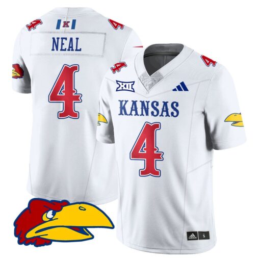 Devin Neal Jersey #4 Kansas Jayhawks Football 2025 Limited Stitched - Image 2