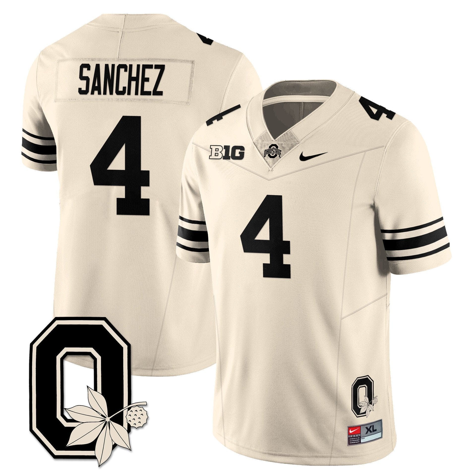 Devin Sanchez Jersey #4 Ohio State Buckeyes 2025 Vapor Limited Stitched - Image 3