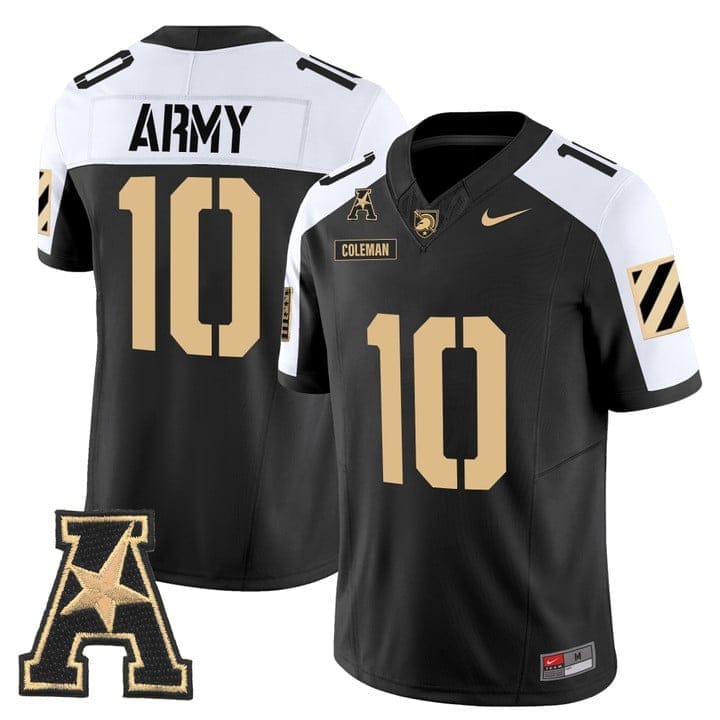 Dewayne Coleman Jersey #10 Army Black Knights 2025 Vapor Stitched - Image 2