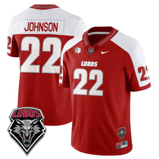 Dimitri Johnson Jersey #22 UNM Lobo Football 2025 Stitched - Image 3