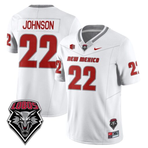 Dimitri Johnson Jersey #22 UNM Lobo Football 2025 Stitched - Image 2