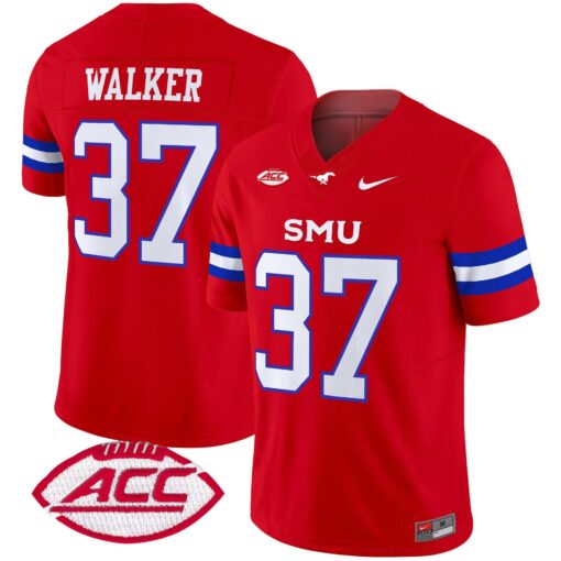 Doak Walker Jersey #37 SMU Mustangs 2025 Vapor Limited Stitched - Image 5