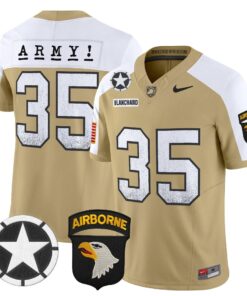 Doc Blanchard Jersey 35 Army Black Knights 2025 Screaming Eagles Tan Alter