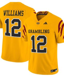 Doug Williams Jersey 12 Grambling Tigers 2025 Vapor Limited Stitched Gold
