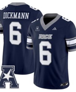 Alternative view of Drayden Dickmann Jersey #6 Rice Owls 2025 Vapor Limited Stitched