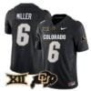 Drelon Miller Jersey 6 Colorado Buffaloes 2025 Limited Stitched Black