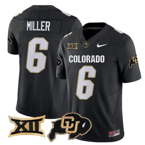 Drelon Miller Jersey #6 Colorado Buffaloes 2025 Limited Stitched