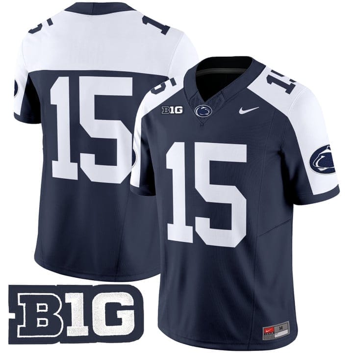 Drew Allar Jersey #15 No Name Penn State Nittany Lions 2025 Stitched - Image 3