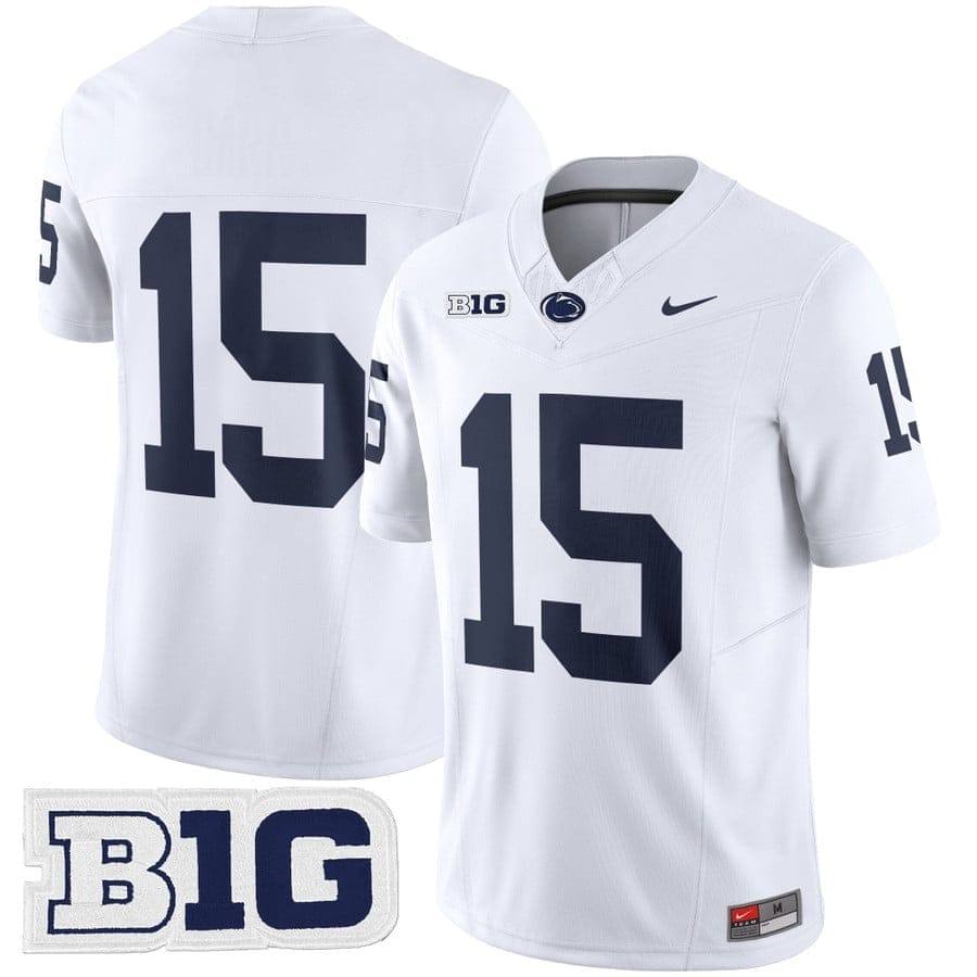 Drew Allar Jersey #15 No Name Penn State Nittany Lions 2025 Stitched