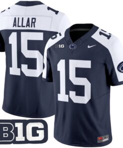 Alternative view of Drew Allar Jersey #15 Penn State Vapor Limited 2025 Stitched