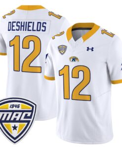 Alternative view of Dru DeShields Jersey #12 Kent State Golden Flashes 2025 Stitched