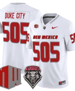 Alternative view of Duke City Jersey #505 New Mexico Lobos 2025 Vapor Limited Stitched