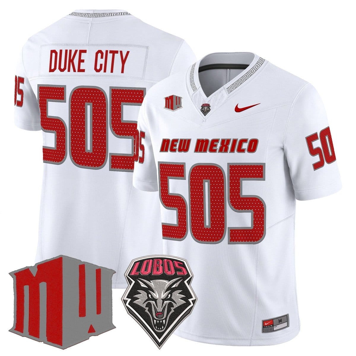 Duke City Jersey #505 New Mexico Lobos 2025 Vapor Limited Stitched - Image 2
