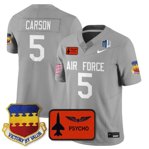 Dylan Carson Jersey #5 Air Force 2025 Honor F-16 Stitched