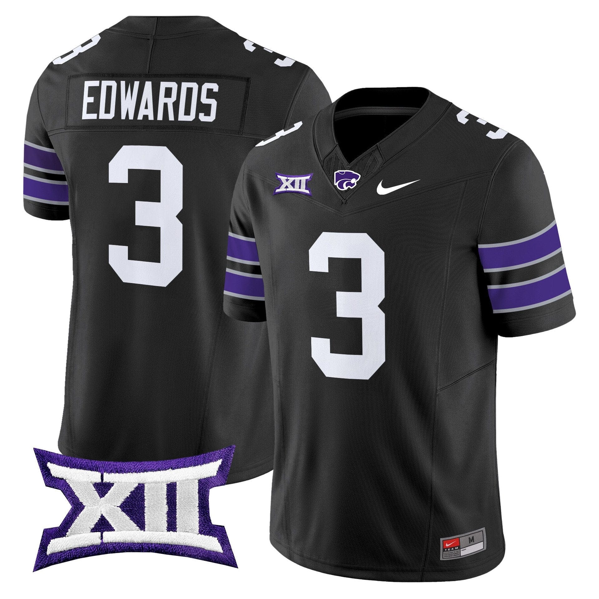 Dylan Edwards Jersey #3 Kansas State Wildcats 2025 Limited Stitched