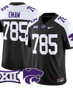 EMAW Jersey 785 Kansas State Wildcats 2025 Limited Stitched Black Alternate