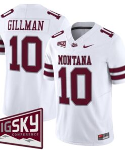 Eli Gillman Jersey #10 Montana Grizzlies 2025 Vapor Limited Stitched Black Alter 9 Eli GillmanWhite