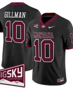 Eli Gillman Jersey #10 Montana Grizzlies 2025 Vapor Limited Stitched