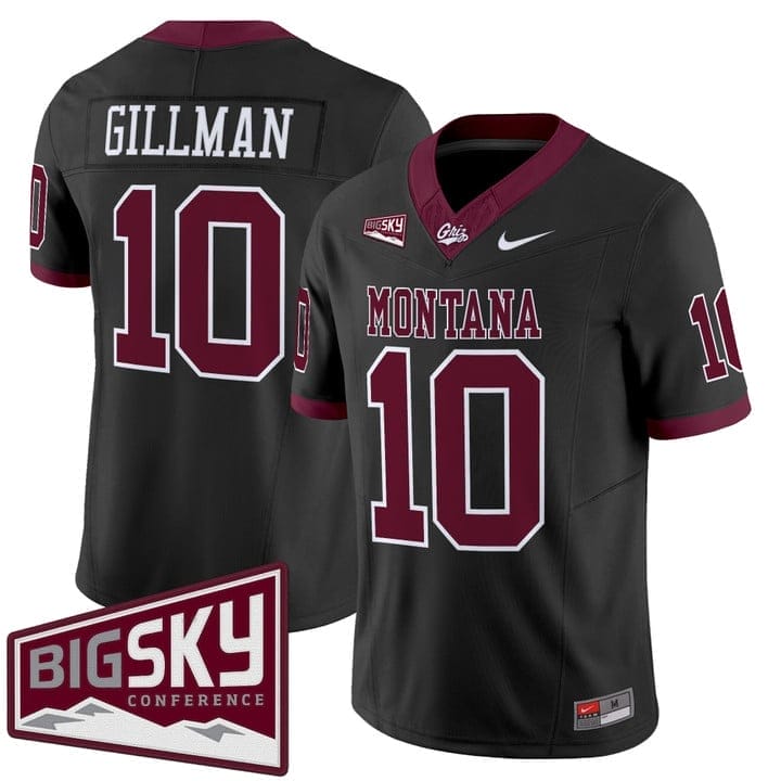 Eli Gillman Jersey #10 Montana Grizzlies 2025 Vapor Limited Stitched 1 Eli Gillman Jersey #10 Montana Grizzlies 2025 Vapor Limited Stitched