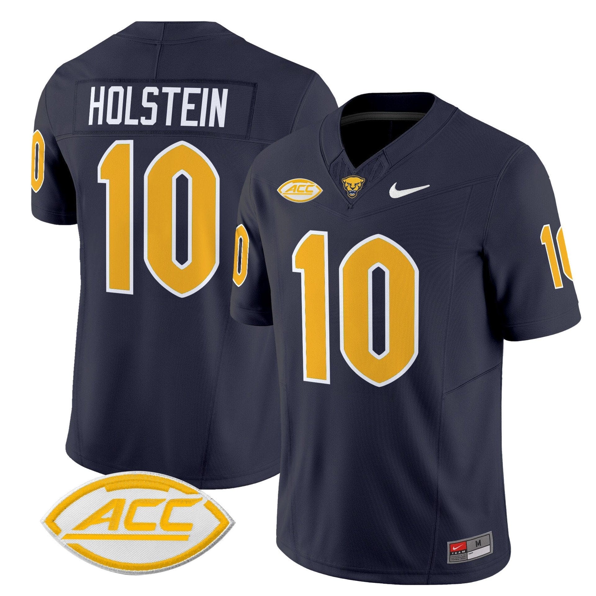 Eli Holstein Jersey #10 Pittsburgh Panthers 2025 Limited Stitched 4 Eli Holstein Jersey #10 Pittsburgh Panthers 2025 Limited Stitched - Image 4