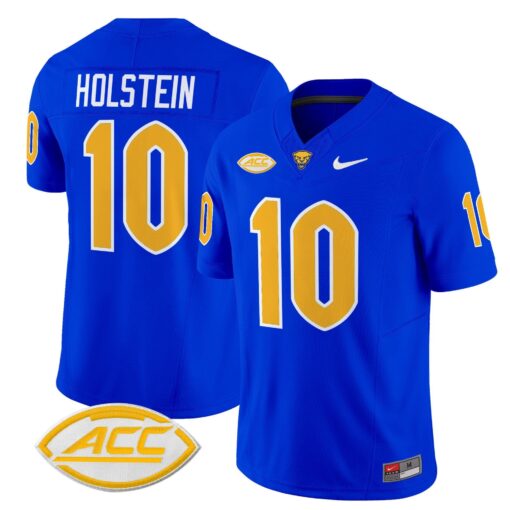 Eli Holstein Jersey #10 Pittsburgh Panthers 2025 Limited Stitched - Image 5