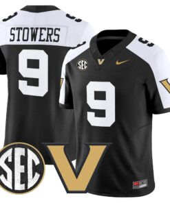 Eli Stowers Jersey 9 Vanderbilt Commodores 2025 Limited Stitched Alternate